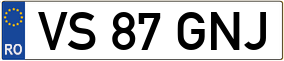 Trailer License Plate